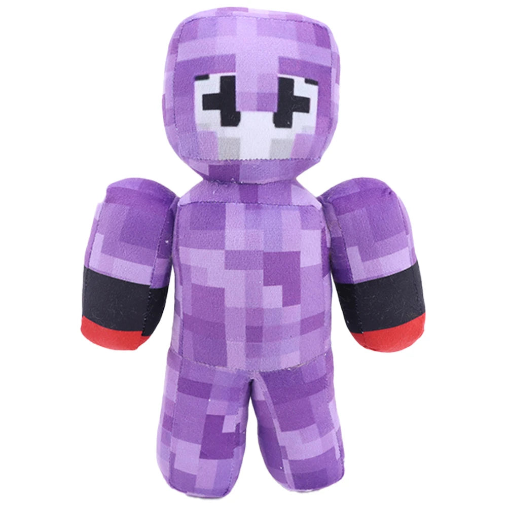 マインクラフト風 レインボーヘッドバンド 黒 ぬいぐるみ
