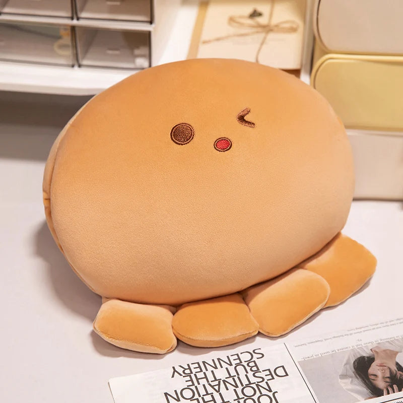 ふわふわ もちもち ウィンク タコ ぬいぐるみ パステルピンク