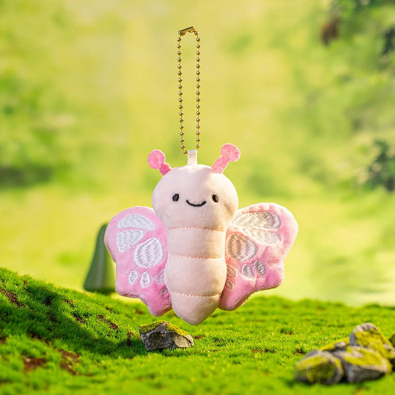 New Animal and Insect Plush Pendants Parrots, Butterflies, Bees, Horses, Cockroaches, Snails Plush Toy Backpack Pendant Kids Toy