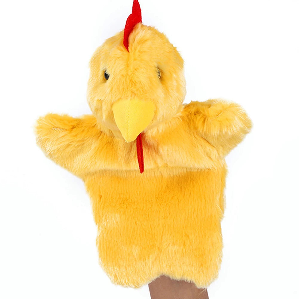 Animal Hand Puppet Rabbit Sheep Dolls Plush Hand Toy Early Education Learning Toys Children Marionetes Puppets for Telling Story