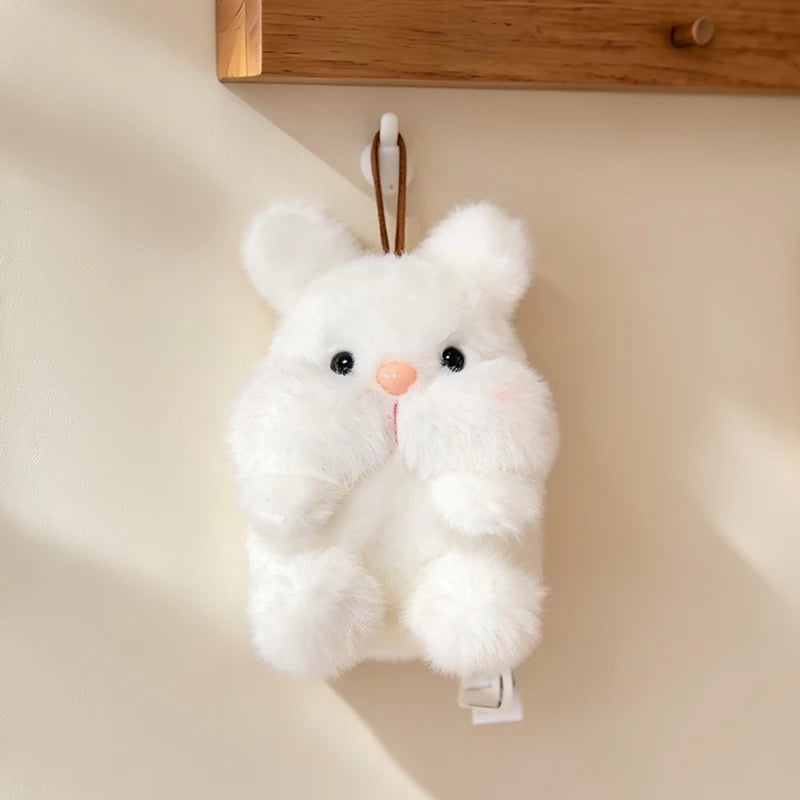 Cute Plush Companion Doll Anime Elephant Rabbit Cat Tiger Pig Duck Cartoon Desk Companion Doll 10cm Soft Plush Toy Sleeping Gift