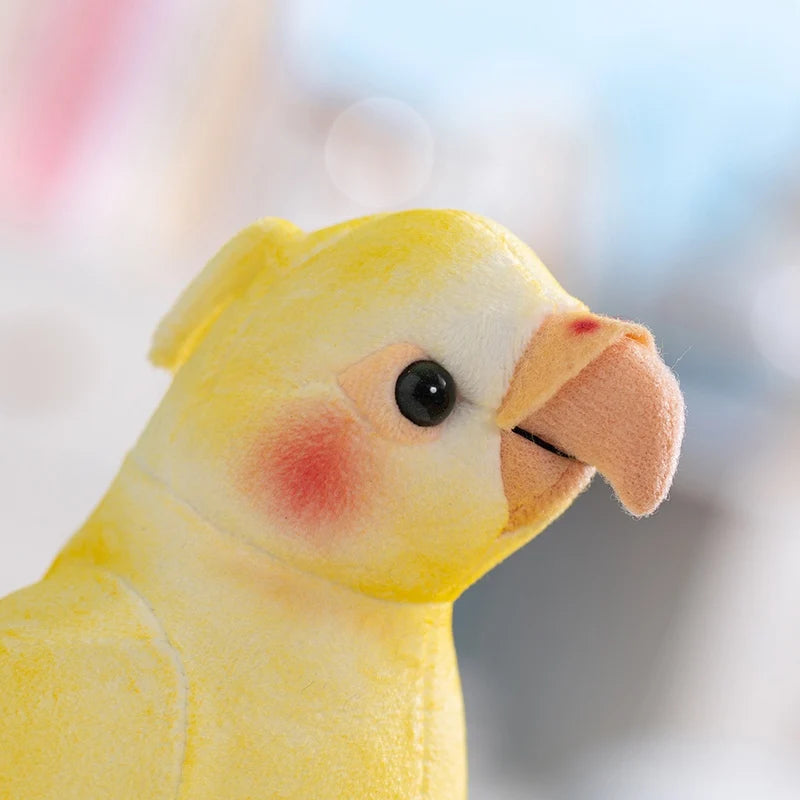 オカメインコ 淡い黄色 赤いほっぺ ぬいぐるみ