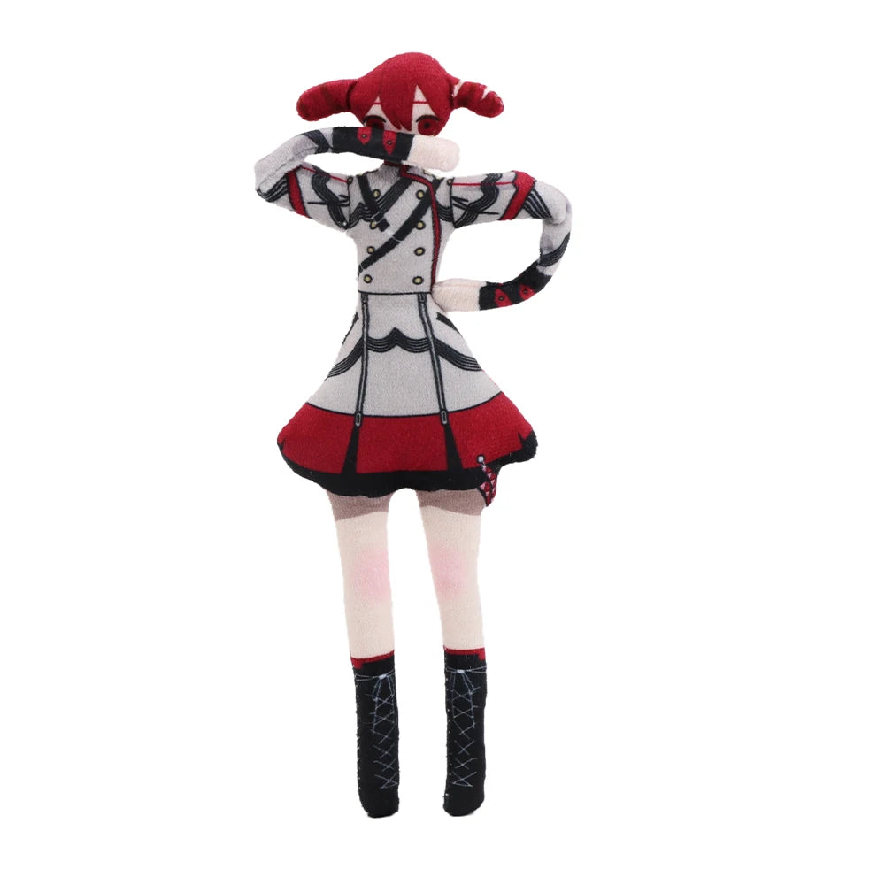 22cm Anime Kasane Teto Cosplay Plush Toys Stuffed Dolls Cartoon Figure Room Decor Abstract Wire Skeleton Accessories Cute Gifts