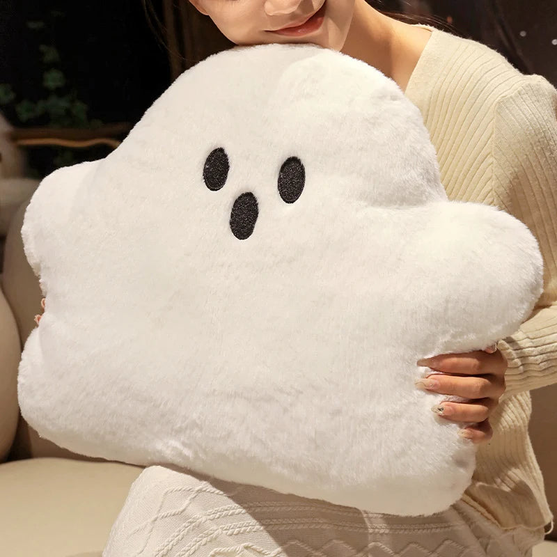 可愛い 白い ふわふわ おばけ クッション ハロウィン