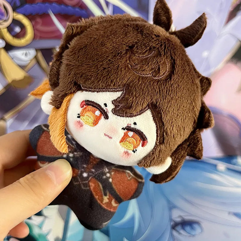 10cm Genshin Impact Plush Pendant Doll Toy Zhong Li, Furina Scattered Soldier, Xiao Soft Starfish Body Plush Fans Birthday Gifts
