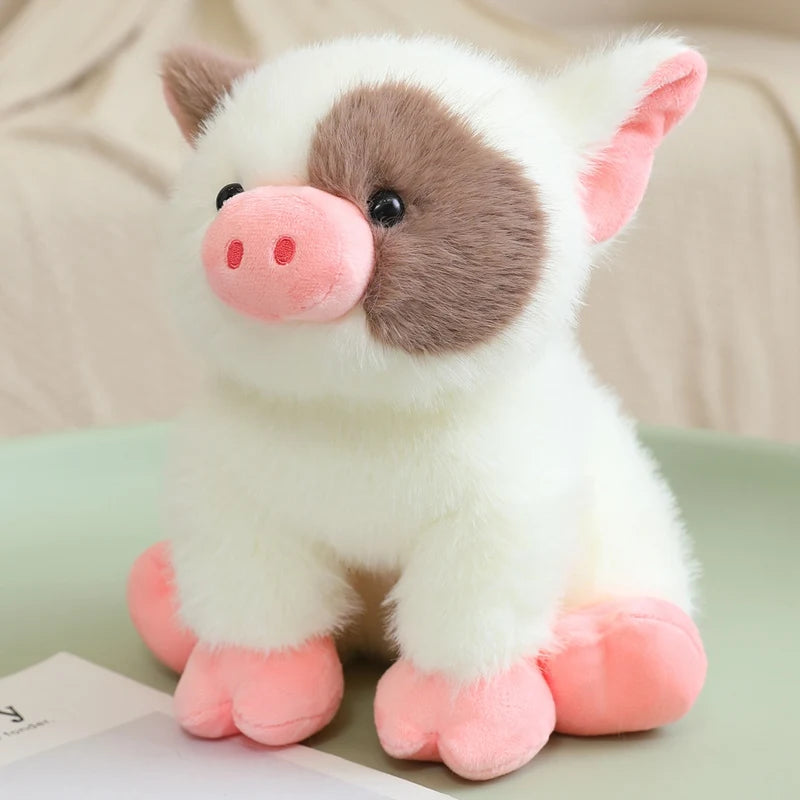 ふわふわで可愛いブチ柄の子ぶたぬいぐるみ