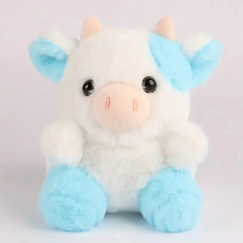かわいいふわふわ子牛のぬいぐるみ 白黒＆ピンク選べる