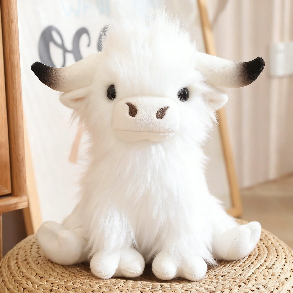 かわいい ふわふわ 茶色 ハイランド牛 ぬいぐるみ