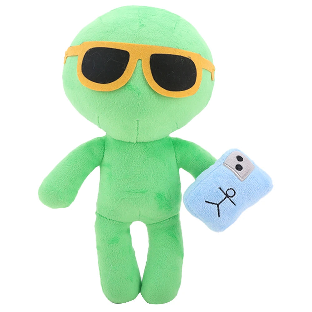 New Alan Becker Gamer Yellow Chef Blue Influencer Green Baker Red Sheriff Second Coming Plush Toy Perfect for Fan Birthday Gifts