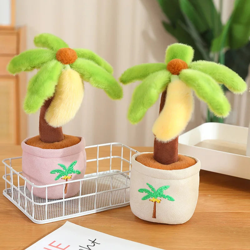 ふわふわ カラフル ヤシの木 鉢植え ぬいぐるみ