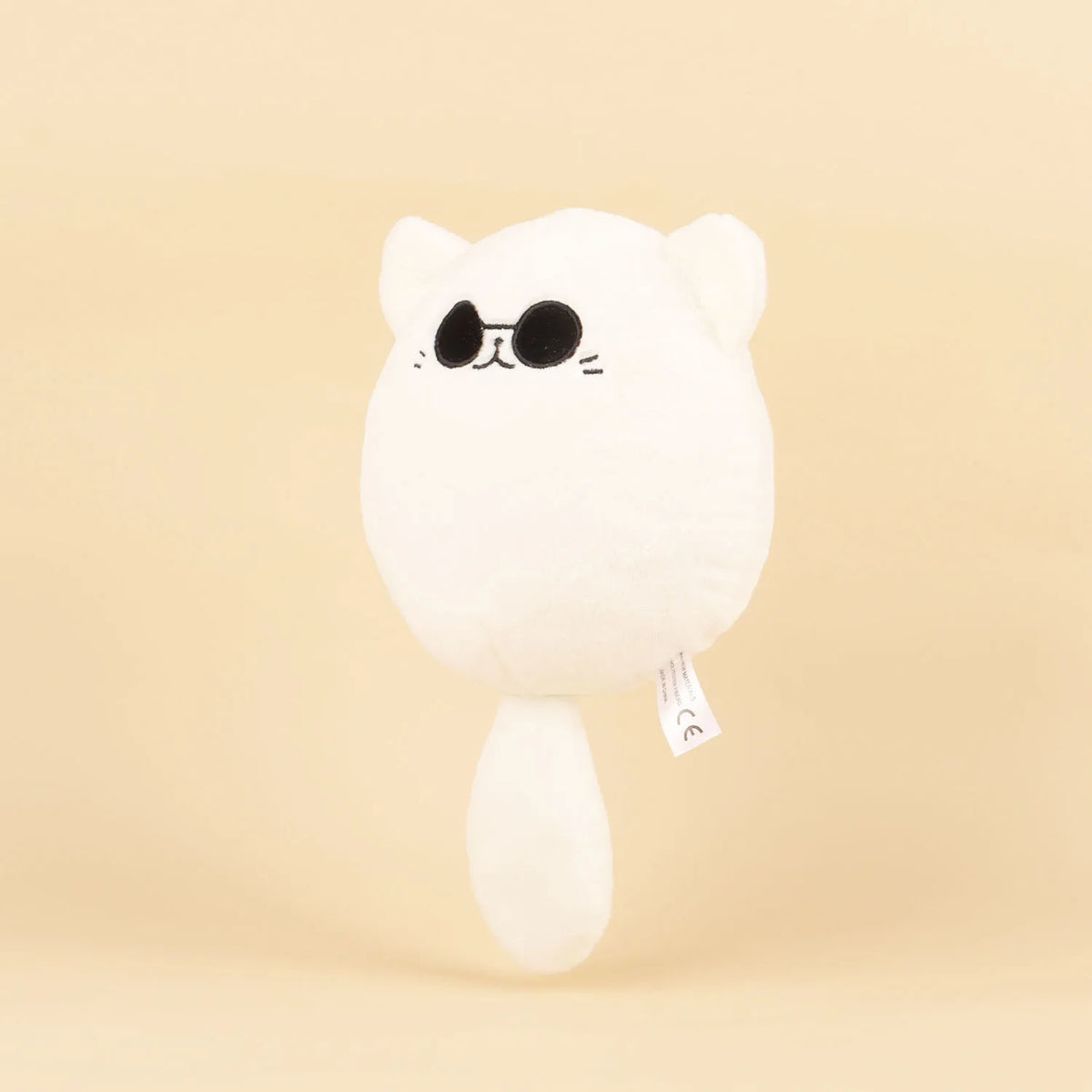 白いサングラス猫 ふわふわぬいぐるみ