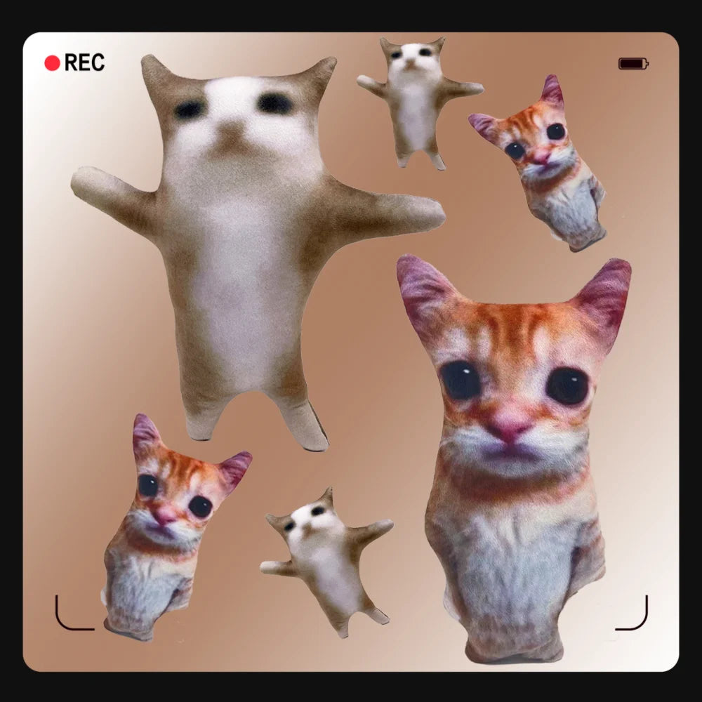 猫ミーム 面白い 3D ぬいぐるみ