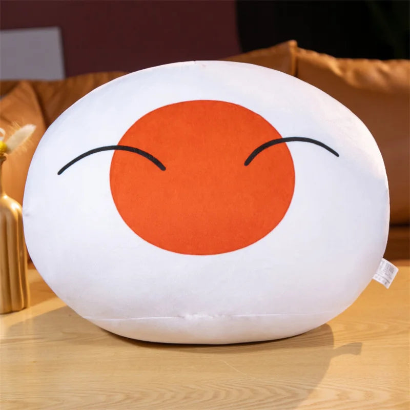 カナダ国旗デザインの丸いソフトぬいぐるみ