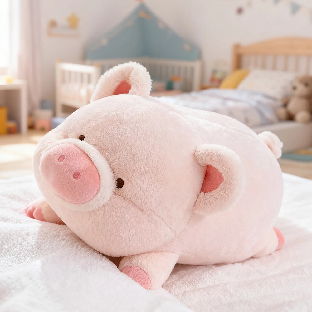 かわいい 淡いピンク もちもち 豚の抱き枕