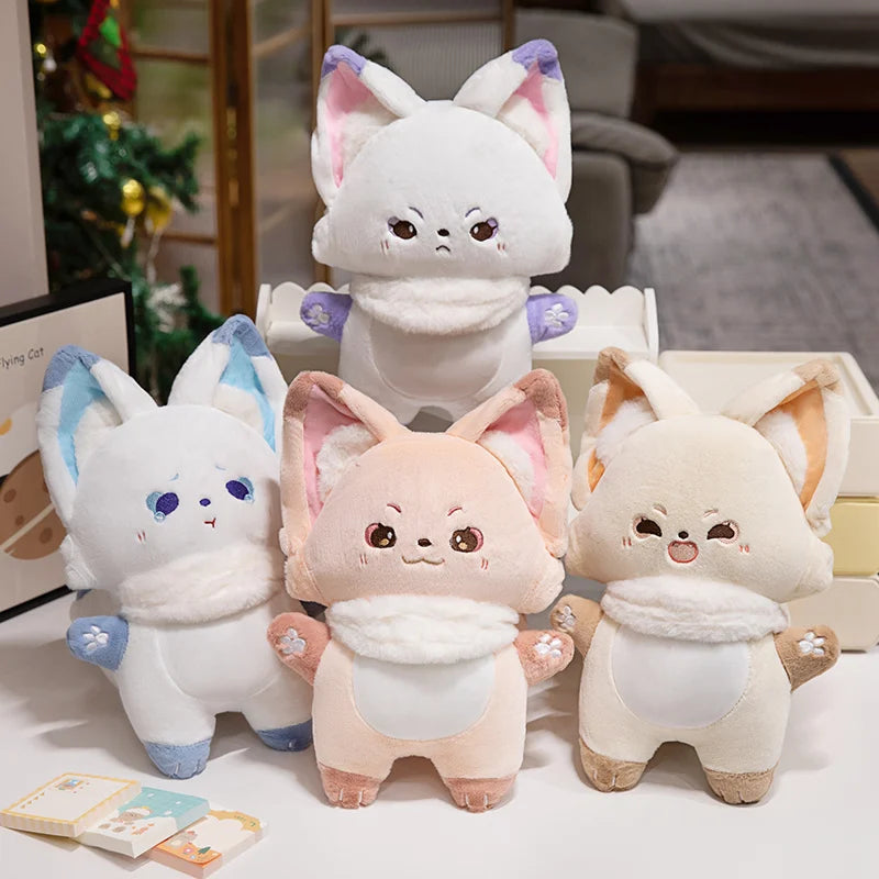 ふわふわ マフラー付き キツネのぬいぐるみ