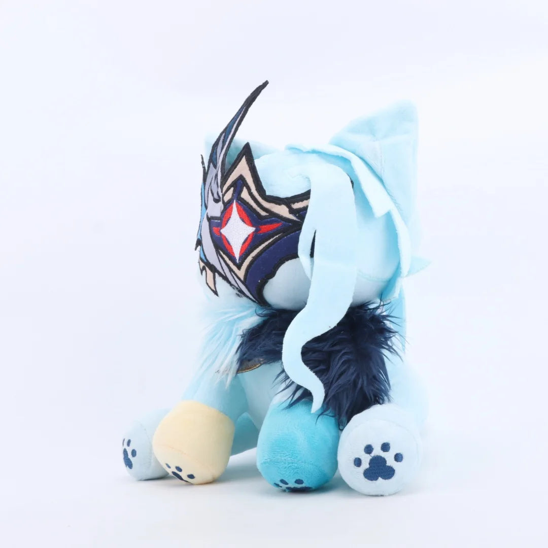 原神 ドットーレ マスク 猫耳 ぬいぐるみ ブルー