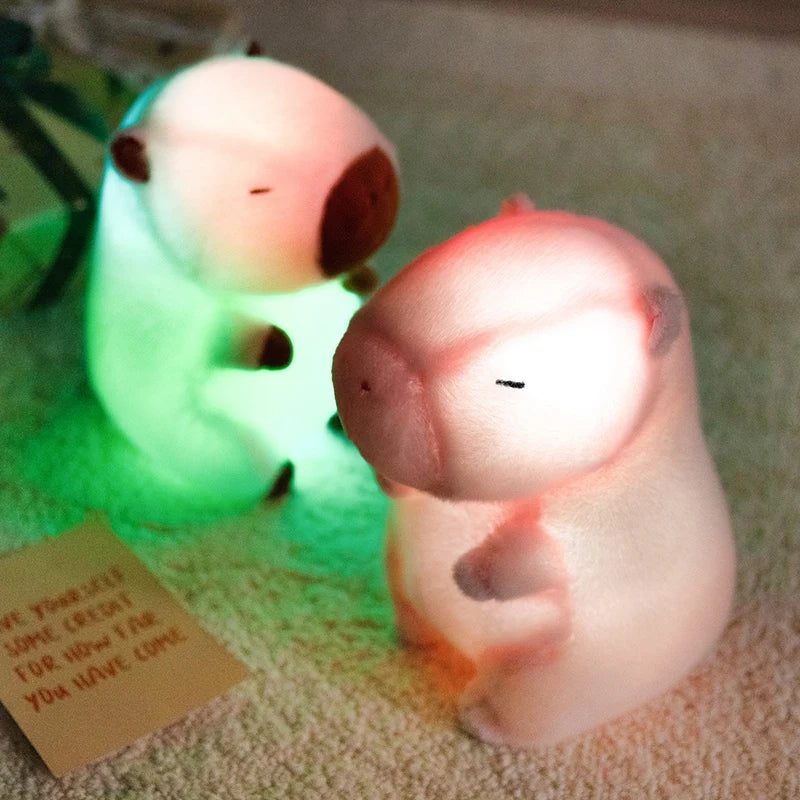 光る モチモチ 寝顔 癒やし動物 ぬいぐるみ