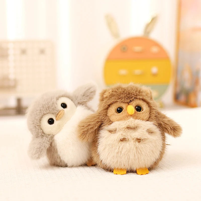 12cm Kawaii Magnetic Standing Shoulder Owl Cute Stuffed Animal Soft Penguin Plush Toy Boy or Girls Perfect Birthday Holiday Gift