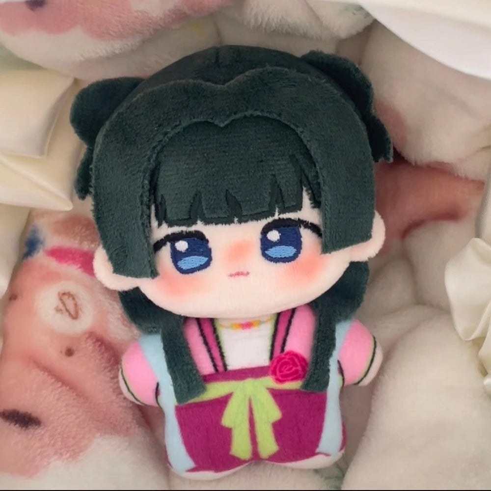 ちび キャラクター ぬいぐるみ 紫髪と緑髪 和風衣装