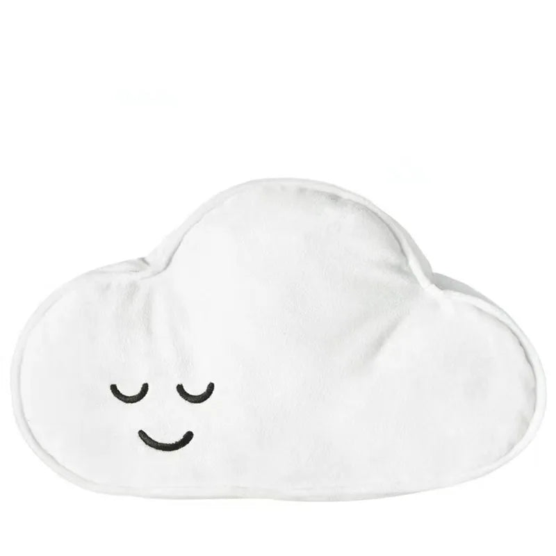 Kawaii Personified Expression Cloud Plush Pillow Arrow Logo Plush Cushion Filling Pillow Soft Home Sofa Chair Decoration Pillow