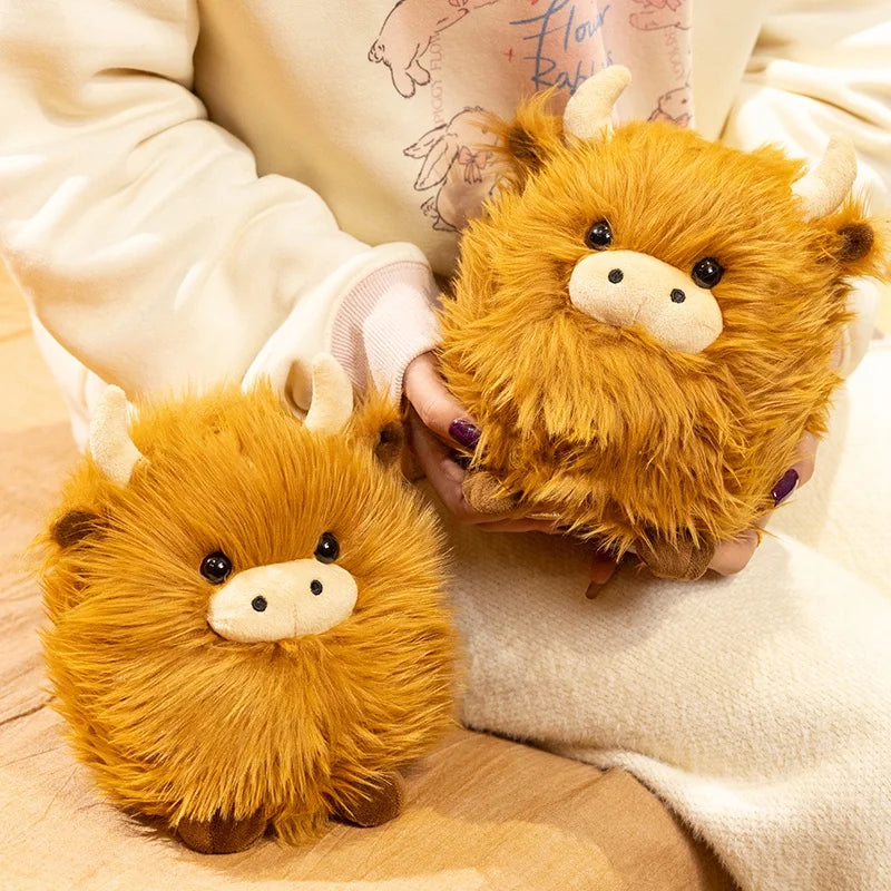 ふわふわ キャメル ハイランド牛 ぬいぐるみ