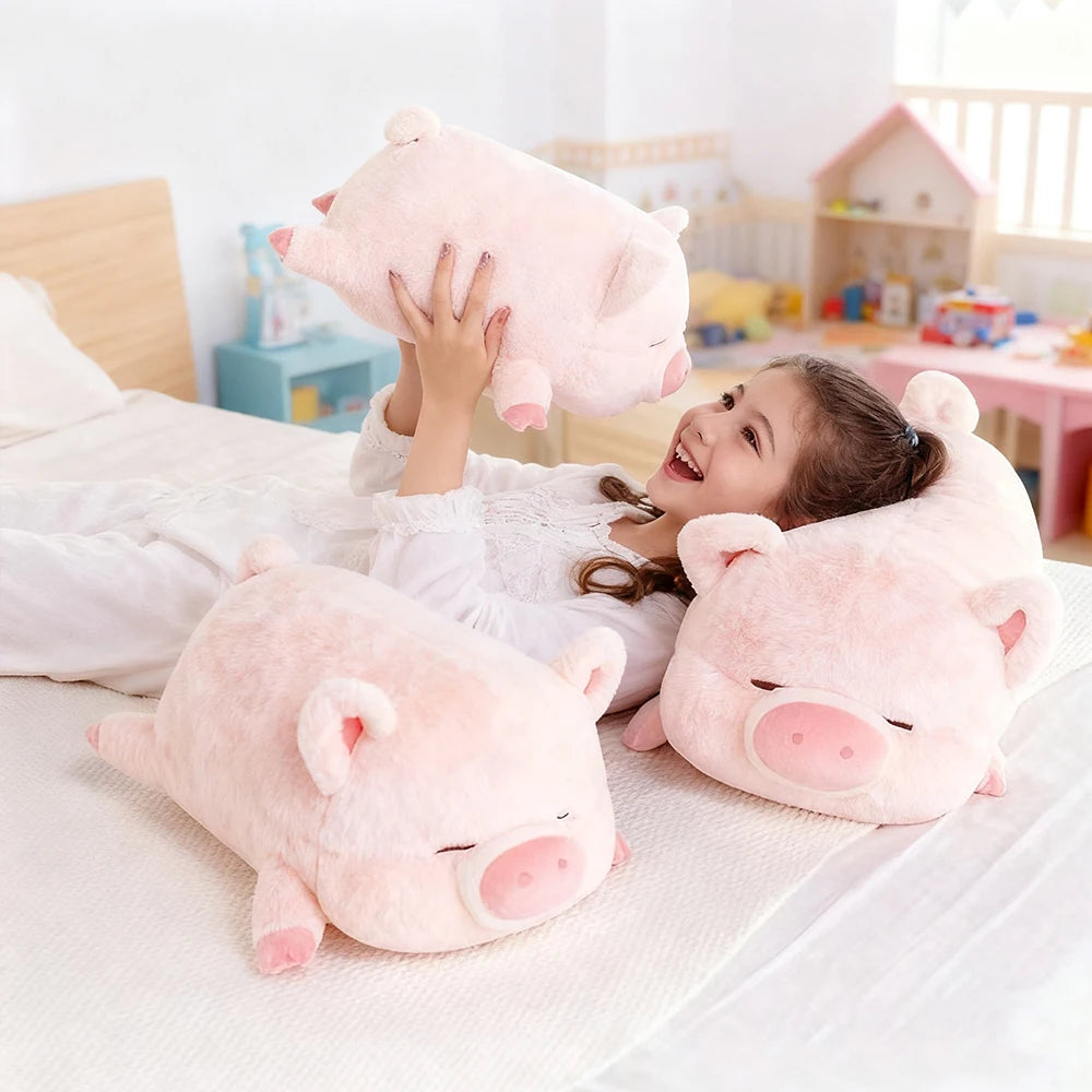 かわいい 淡いピンク もちもち 豚の抱き枕