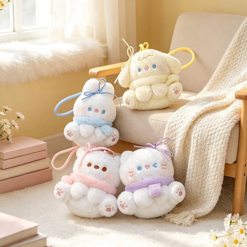 13cm Cartoon Cute Dog Rabbit Bear Cat Plush Doll Pillow Lovely Soft Animal Plush Toy Home Decoration Gift For Children