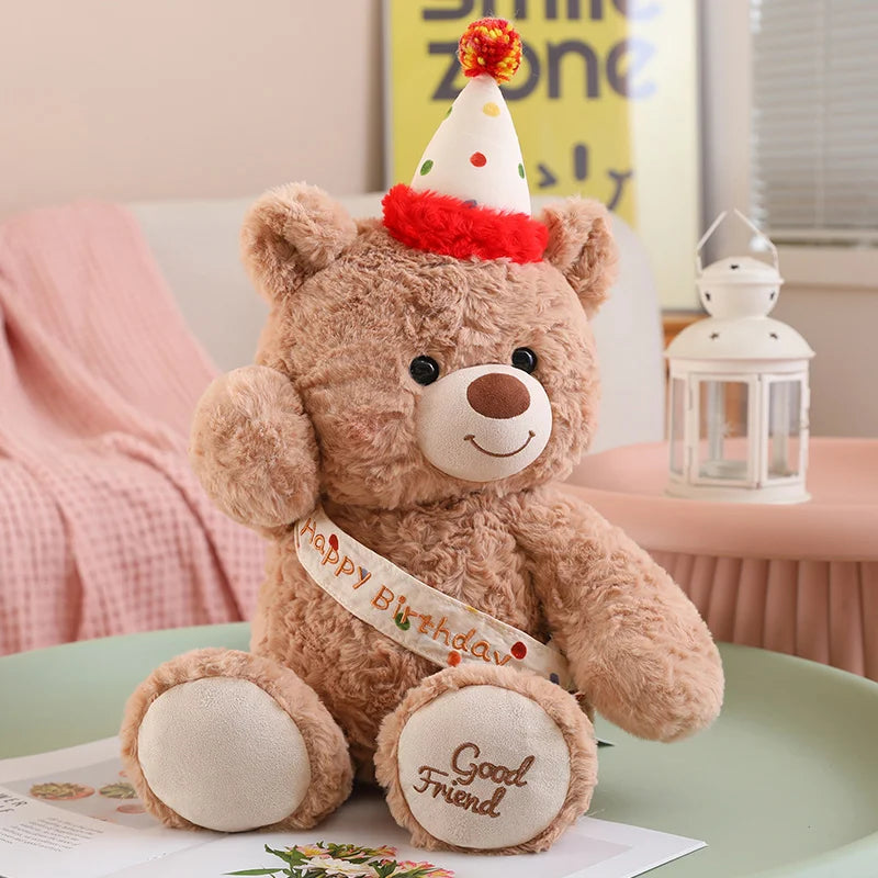 28cm Cute Teddy Bear Plush Toys Stuffed Animal Rabbit and Dog Kids Birthday Gift Pillow Rabbit Home Living Room Graduation Gifts