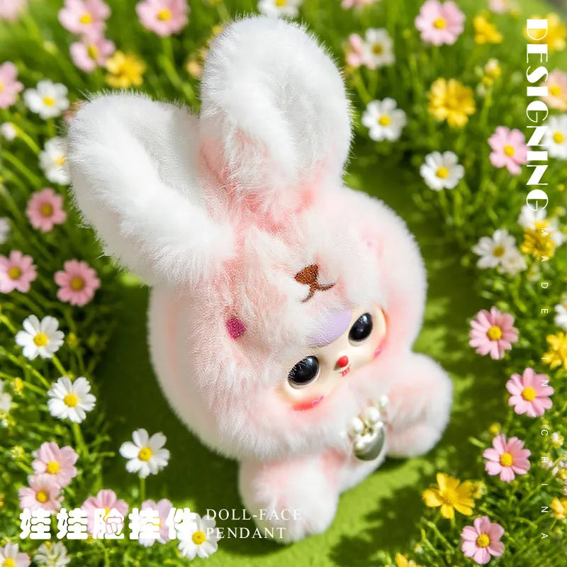 キュートな もこもこ アニマル 着ぐるみ パール ネックレス マスコット