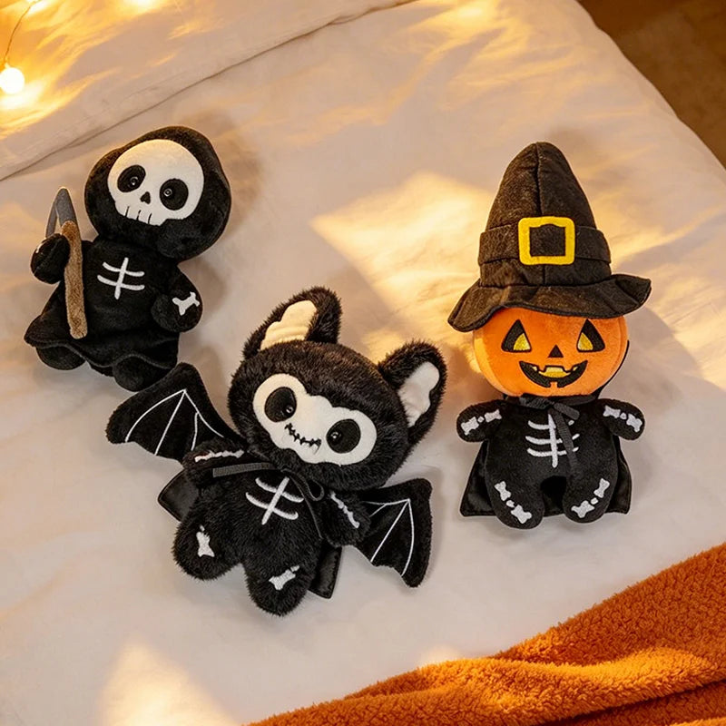 ハロウィン キャラクター ぬいぐるみ コウモリ おばけ 死神 カボチャ 6点セット