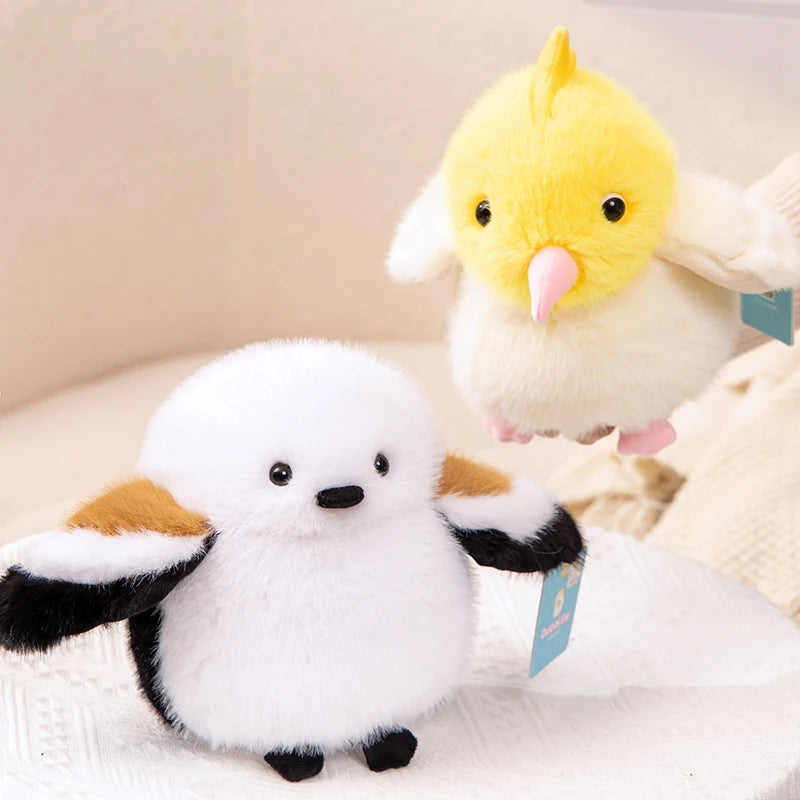 ふわふわ シマエナガなど 小鳥 ぬいぐるみ
