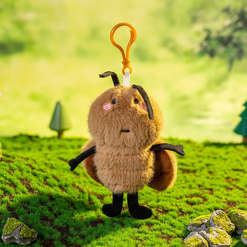 New Animal and Insect Plush Pendants Parrots, Butterflies, Bees, Horses, Cockroaches, Snails Plush Toy Backpack Pendant Kids Toy