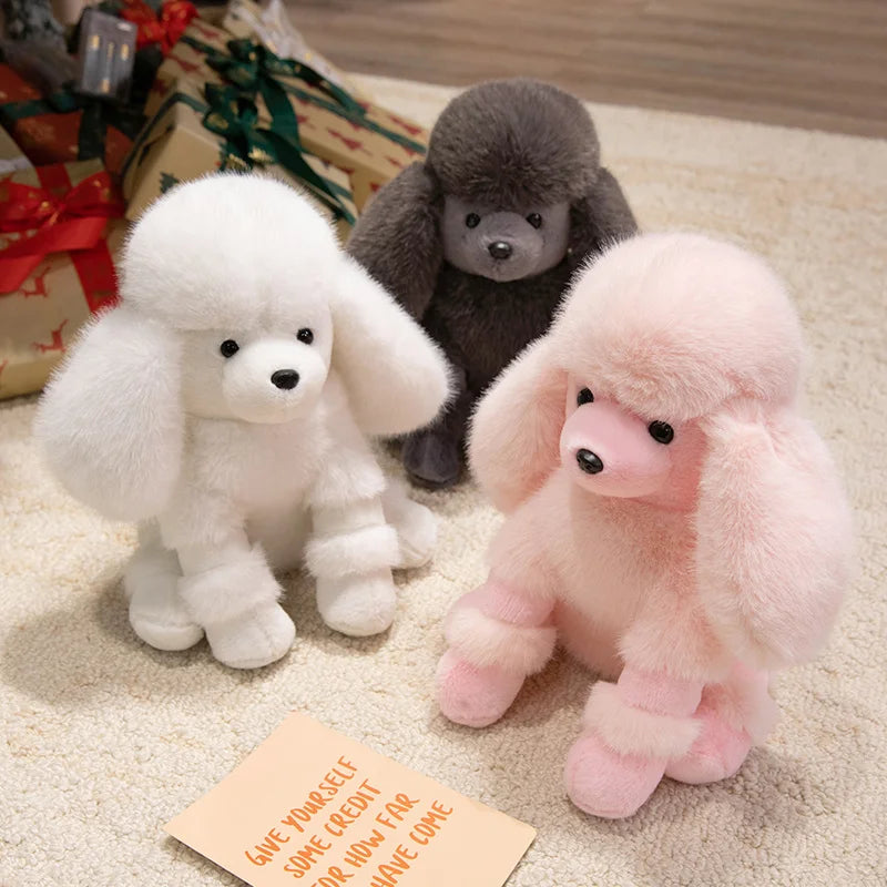ふわふわ モコモコ 白い プードル ぬいぐるみ