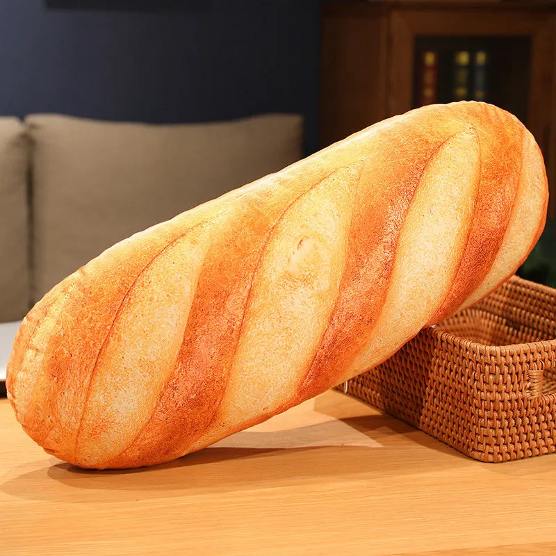 Soft French Bread Plush Pillow Stuffed Printing Images Food Plushie Peluche Party Prop Decor Sleeping Companion Man Gift