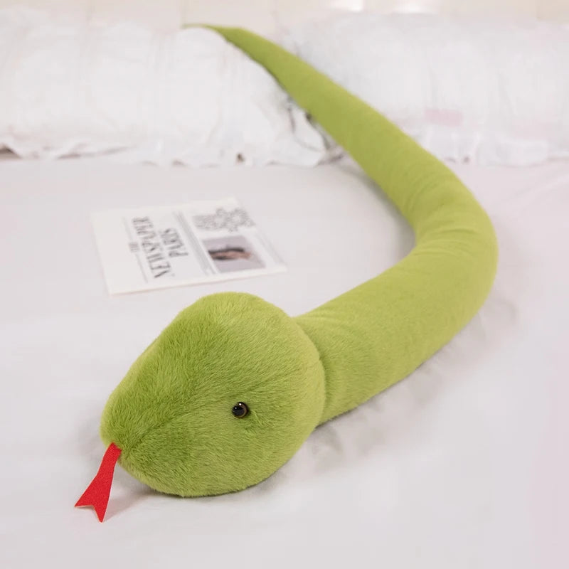ふわふわ 長い ヘビ ぬいぐるみ 抱き枕 カラフル