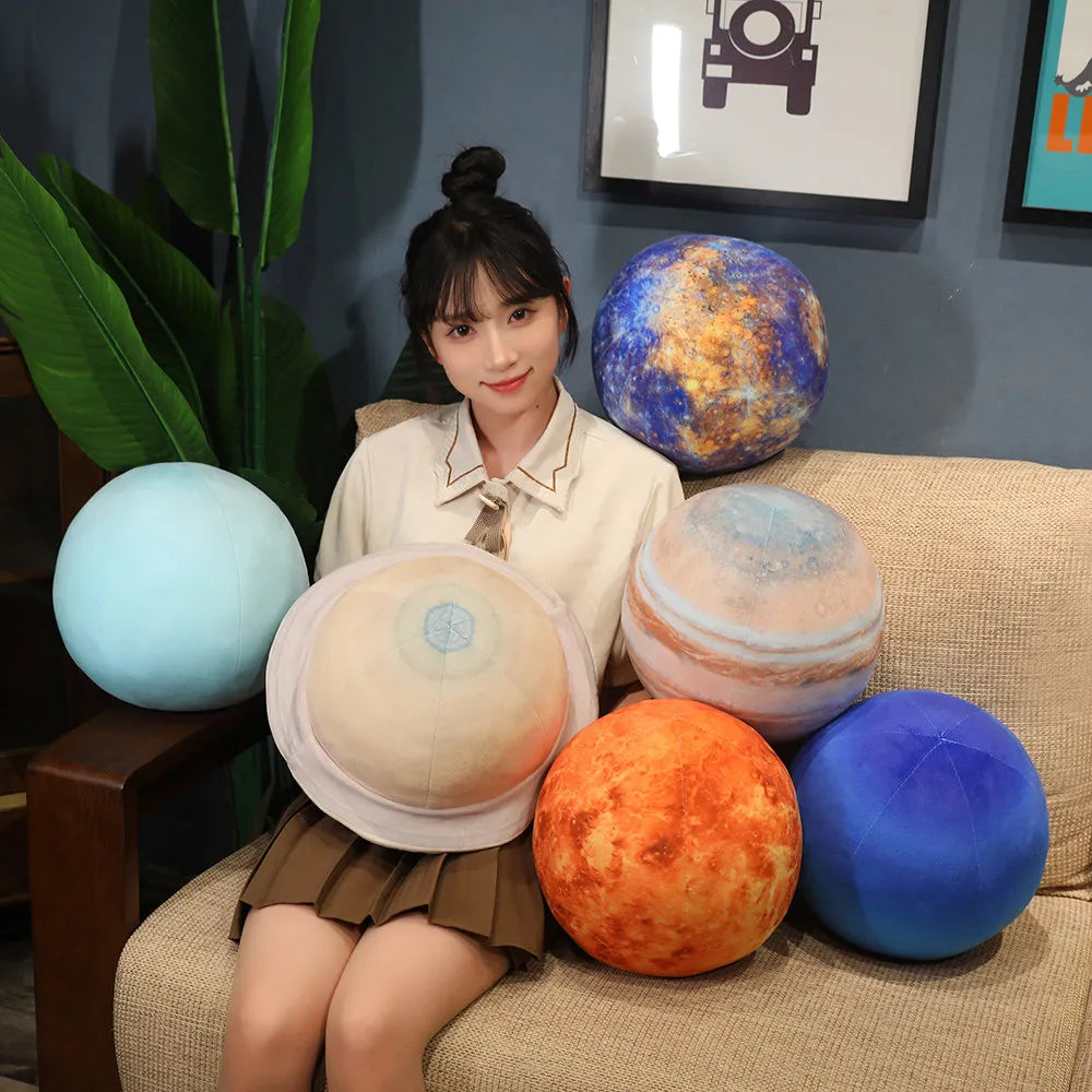 リアルな ふわふわ 惑星 ぬいぐるみ クッション