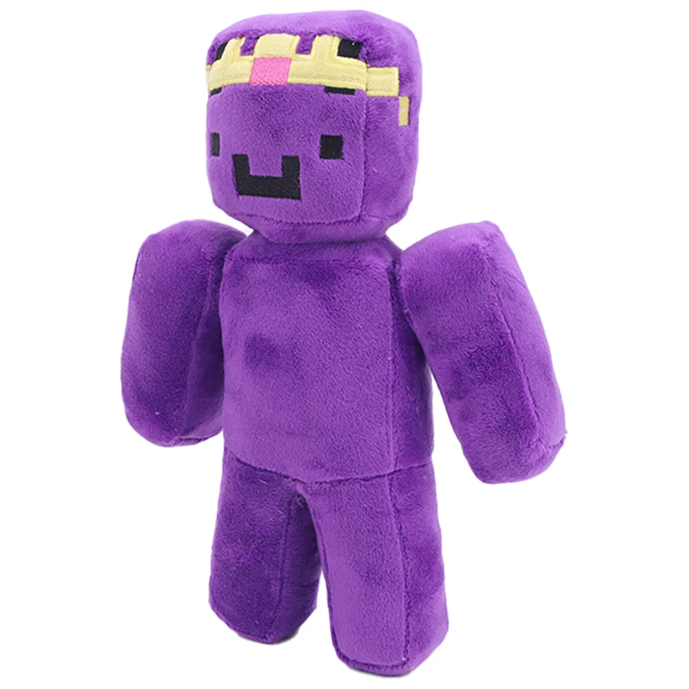 パープル 王冠 ブロック キャラクター ぬいぐるみ
