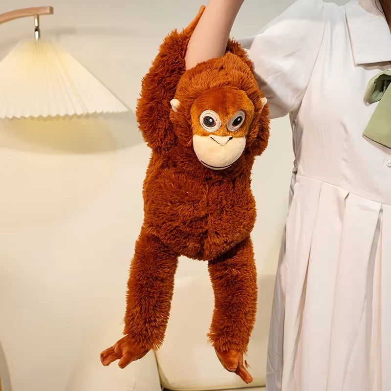 もこもこオランウータン親子ぬいぐるみバッグセット