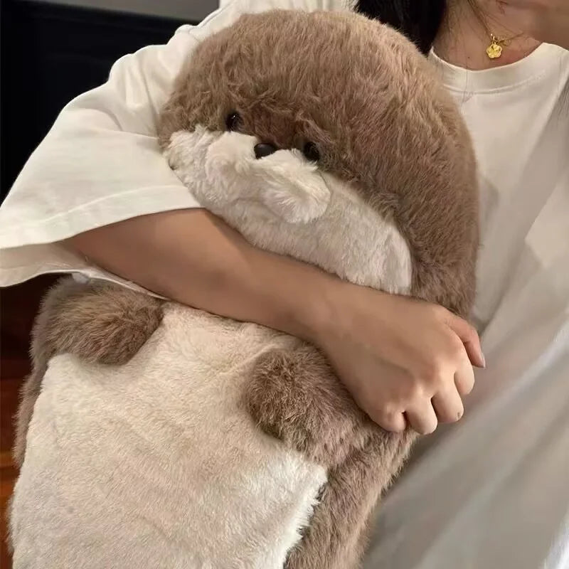ふわふわ もちもち アニマル ツートンカラー ぬいぐるみ ハンドウォーマー