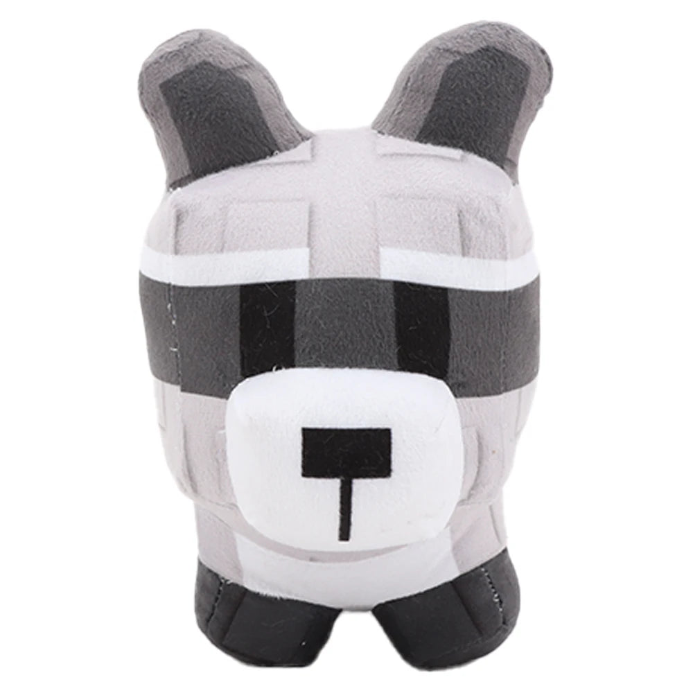 マインクラフト風 ブロック 動物 ぬいぐるみ キツネ タヌキ