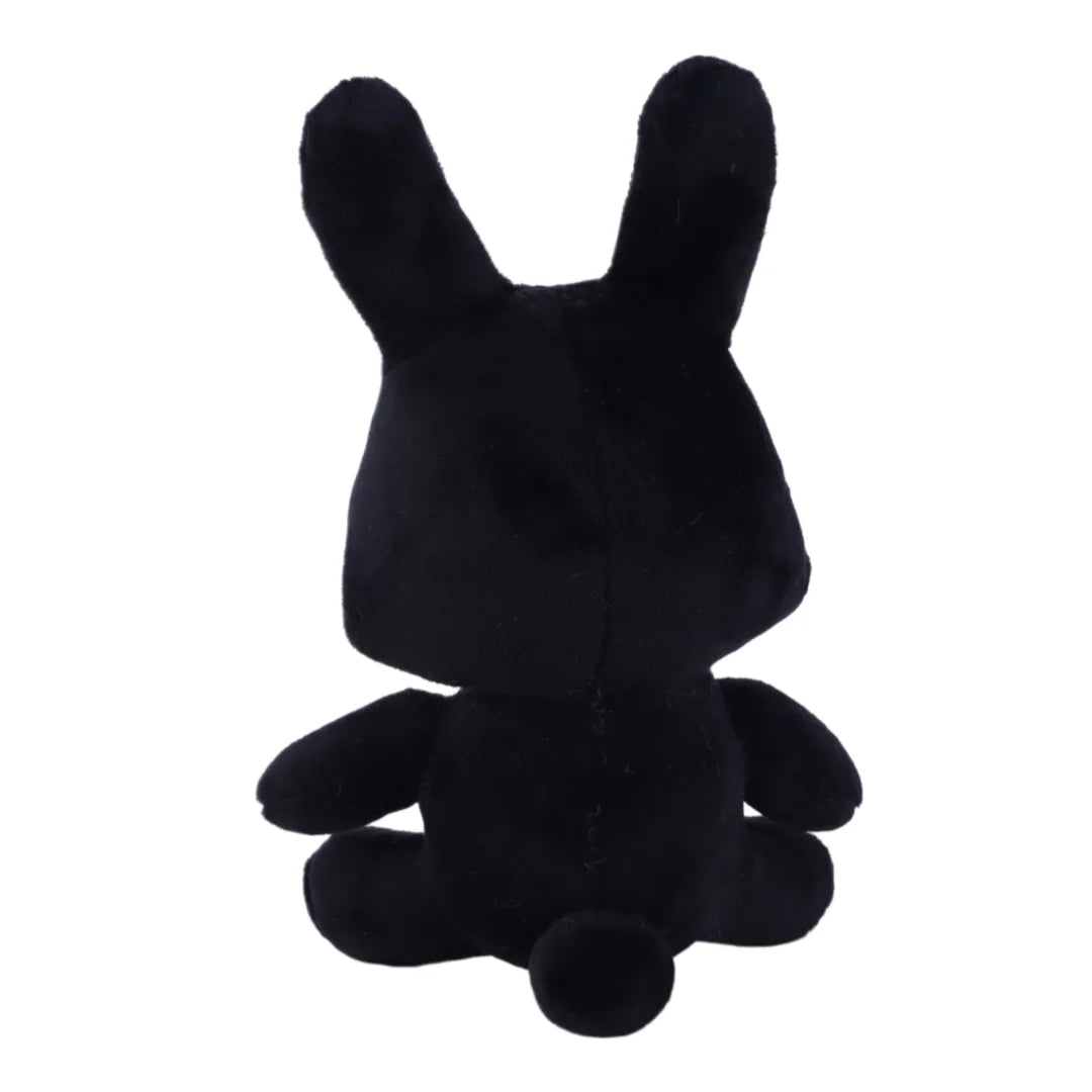 大きな瞳と前歯が可愛い 黒うさぎ キャラクターぬいぐるみ