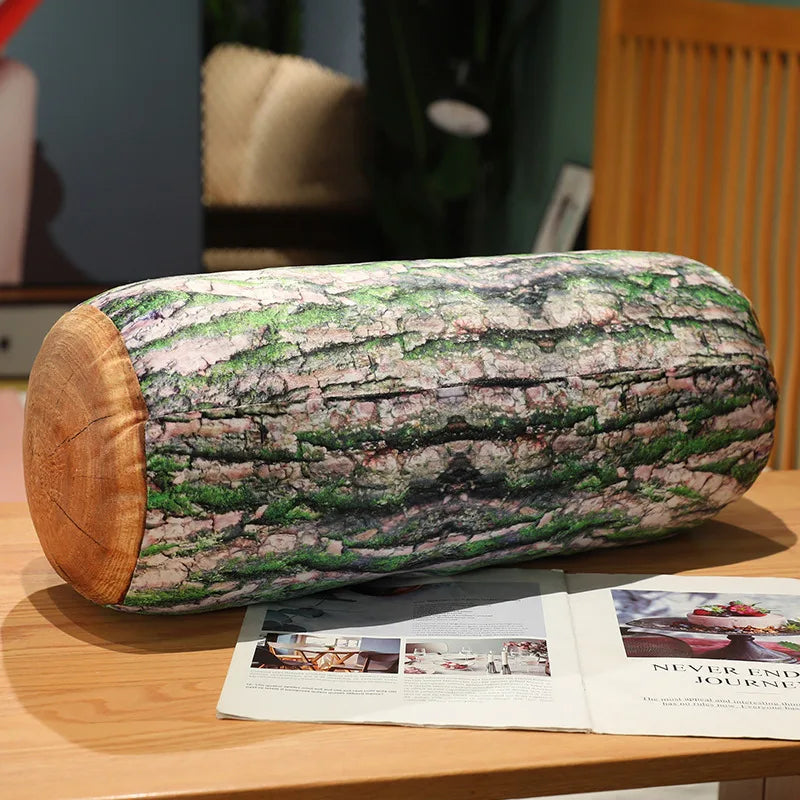 New 1cp Creative Stump Pillow Simulation Wood Stump Pillow Plush Toy Big Tree Pillow Cushion Pillow Birthday Gift Neck Pillow