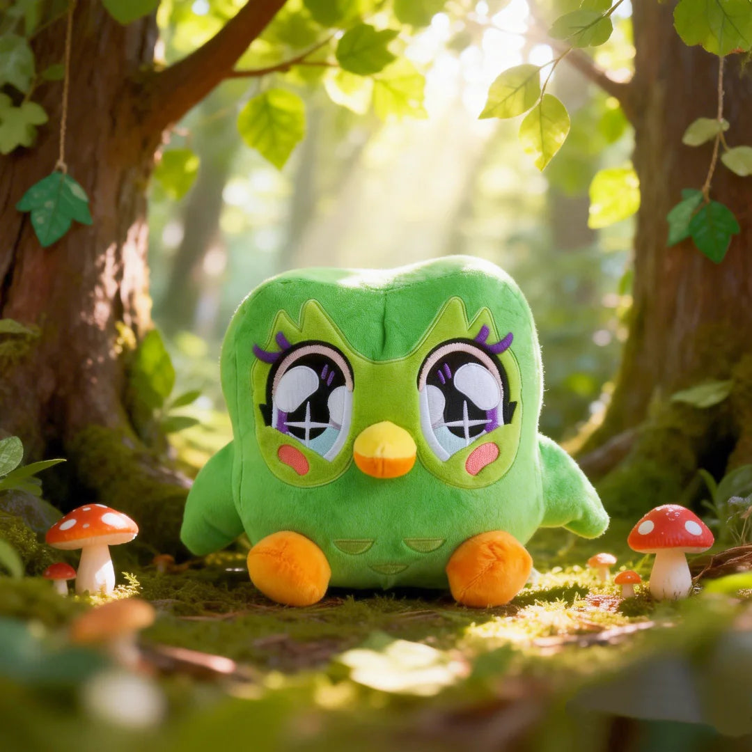 デュオリンゴ ドゥオの キラキラ目 緑色 ぬいぐるみ
