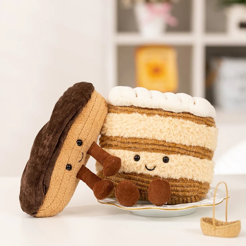 ふわふわ 笑顔の ケーキ クッション