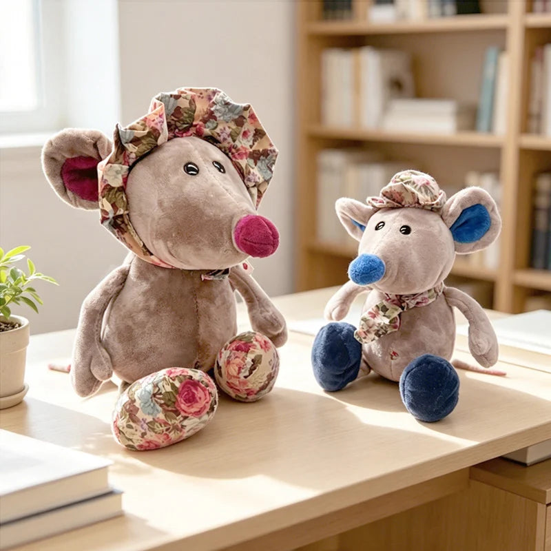 20/35CM Cute Mouse Plush Toys Lovely Dressing Cloth Animal Mouse Dolls Stuffed Soft Kids Birthday Gifts 1PC Christmas Gift