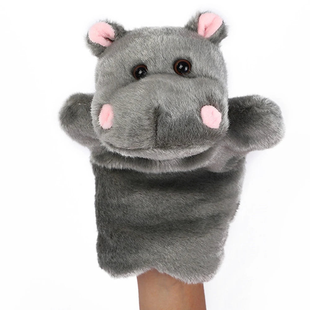 Animal Hand Puppet Rabbit Sheep Dolls Plush Hand Toy Early Education Learning Toys Children Marionetes Puppets for Telling Story