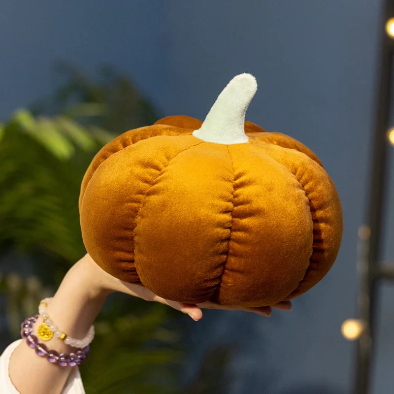 16cm Kawaii Halloween Pumpkin Plush Toy Plushie Soft Plant Stuffed Doll Holidays Props Decorative Throw Pillow Surprise Gifts