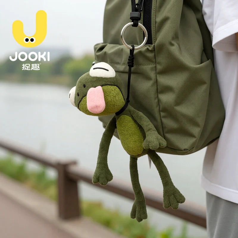 Cute Long Legged Plush Frog Toy Cute Funny Stuffed Doll Pendant Soft Plush Animal Birthday Gift  Cute Plush Keychain