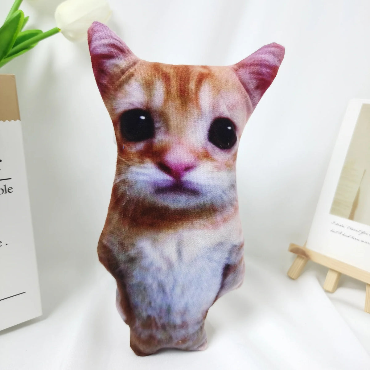 Cute El Gato Cat Plush Toys Wowwow Cat Dolls Plushies Simulation Happy Cat Plush Toys Birthday Holiday Gift Kids Room Decoration