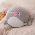 灰色の風船の魚のスクイシュマロぬいぐるみ